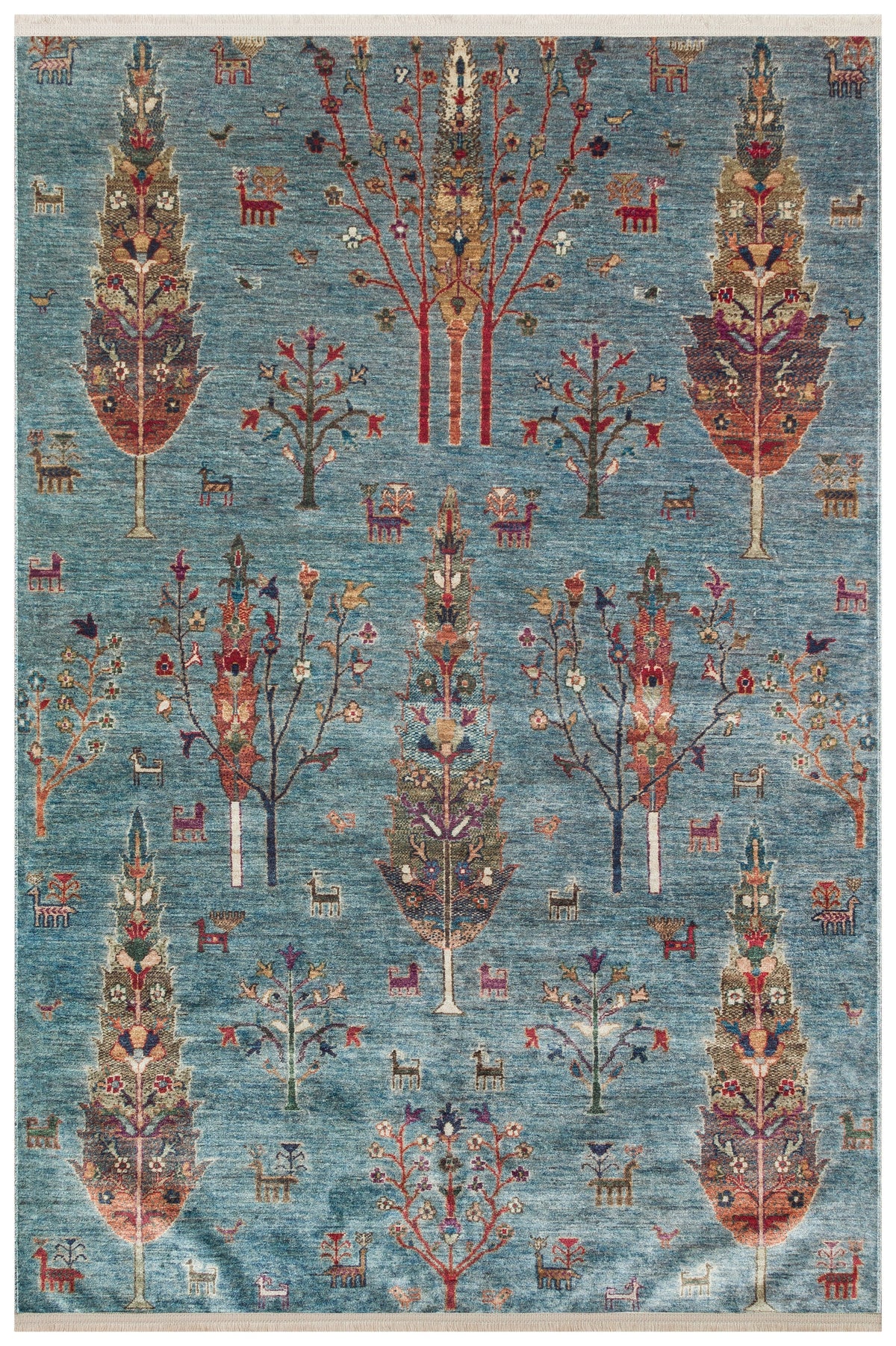 AFGHAN CHOBI Blue Rug (160 x 230)