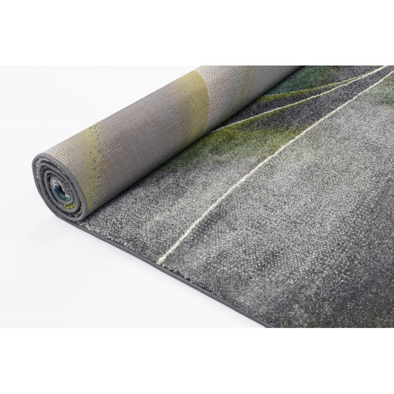 TIFFANY GREY & GREEN ABSTRACT RUG