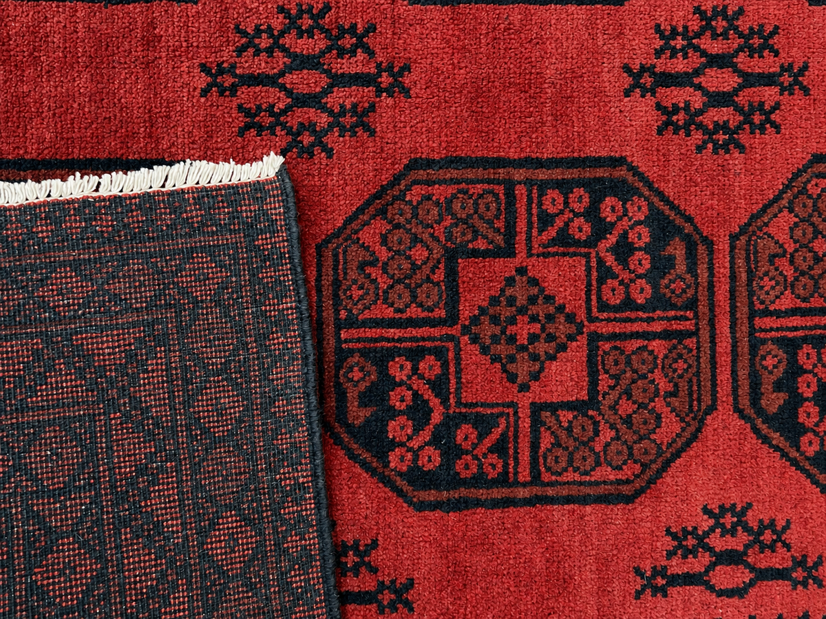 AFGHAN HAND-KNOTTED WOOL FIPA RUG (150 X 200 cm)