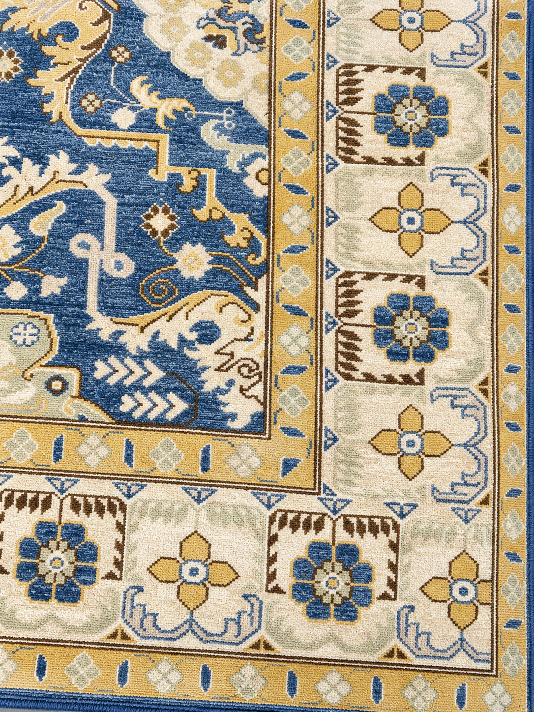 AFGHAN HANDKNOTTED BLUE CHOBI FINE WOOL (252 x 300 cm)