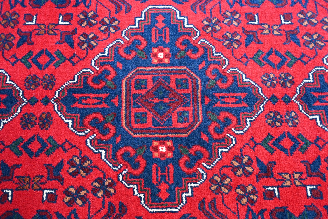 AFGHAN KHAL HANDKNOTTED KUNDUZI RUNNER (85 x 200 cm)