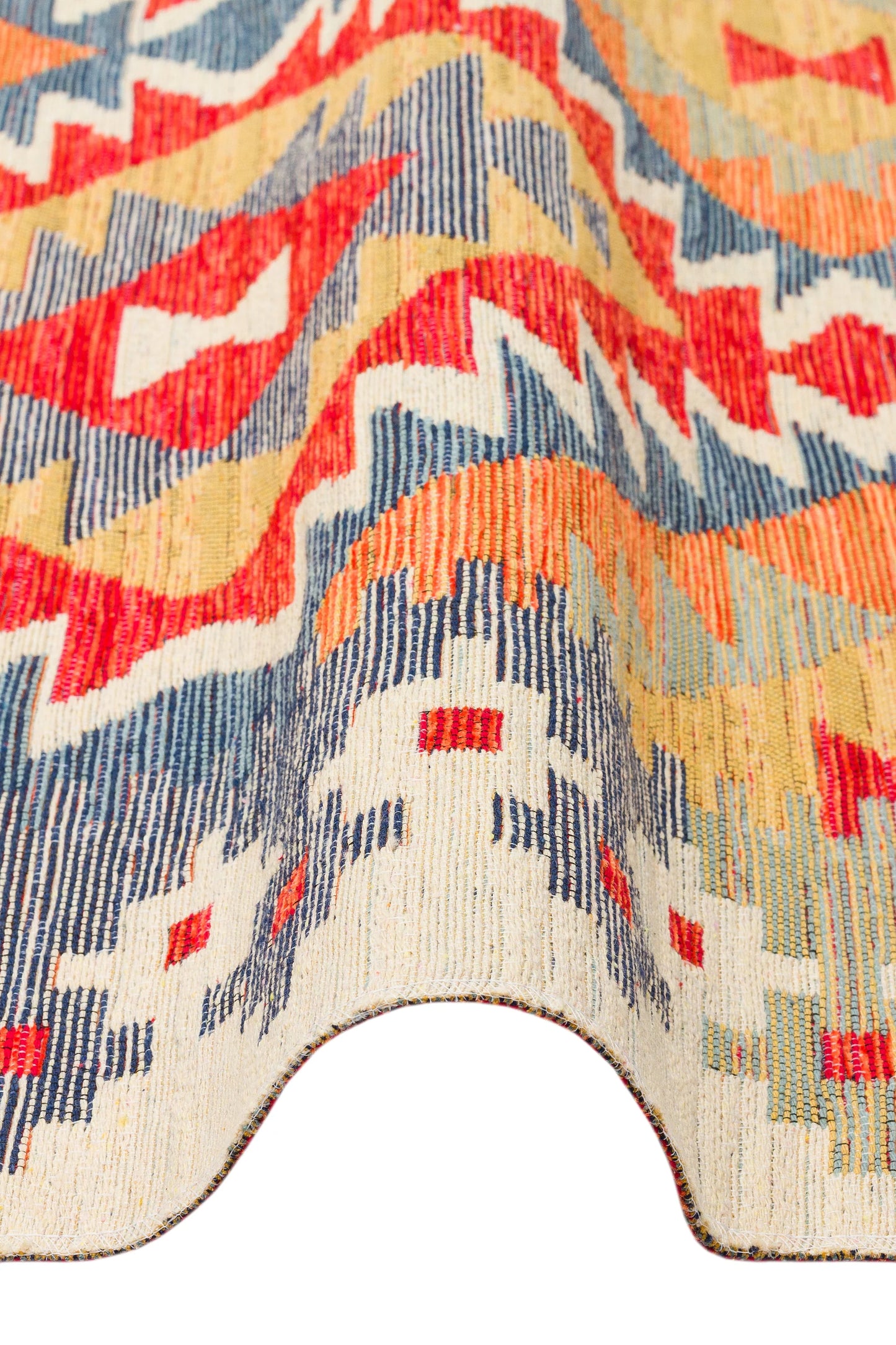 AFGHAN VEG DYE CHOBI WOOL RUG (253cm x 175cm)