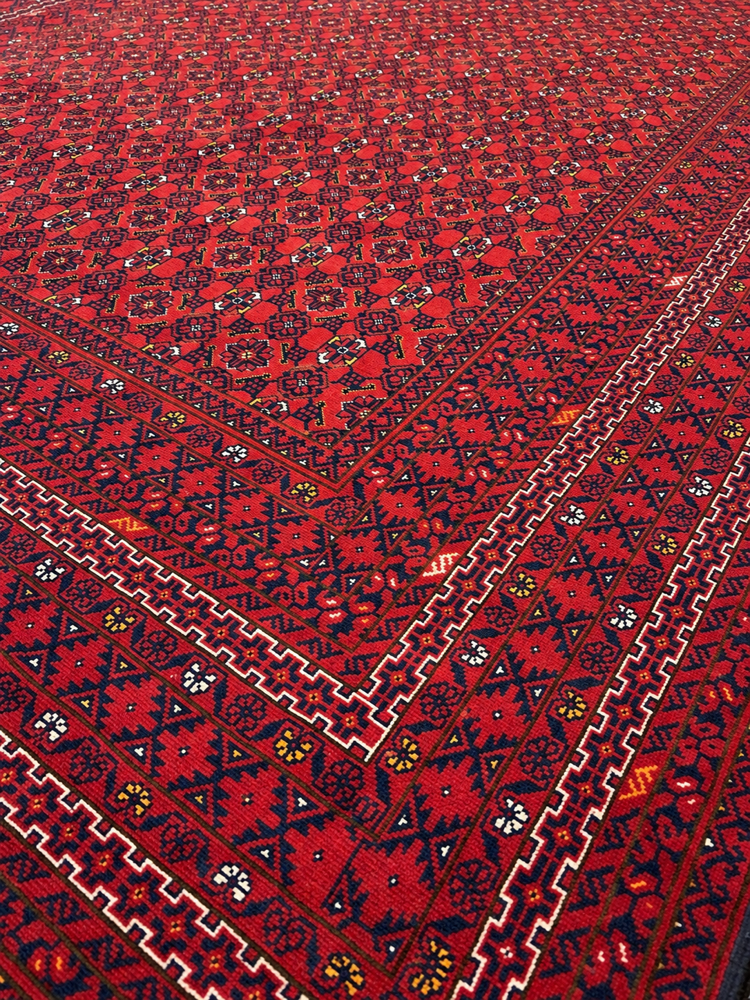 AFGHAN HANDWOVEN WOOL AFGHAN MOWRI GUL RUG (250 x 350 cm)