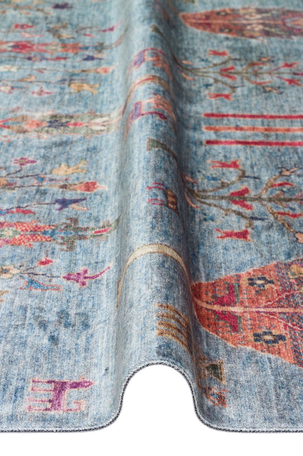 AFGHAN CHOBI Blue Rug (160 x 230)