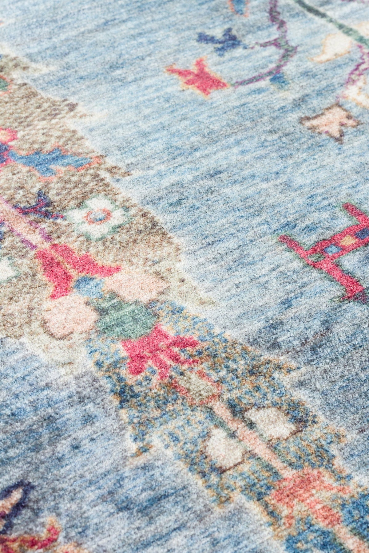 AFGHAN CHOBI Blue Rug (160 x 230)