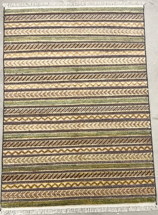 AFGHAN HAND-MADE GABBEH WOOL RUG (99 x 150 cm)