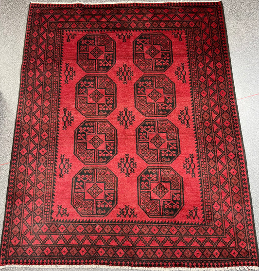 AFGHAN HAND-KNOTTED WOOL FIPA RUG (150 X 200 cm)