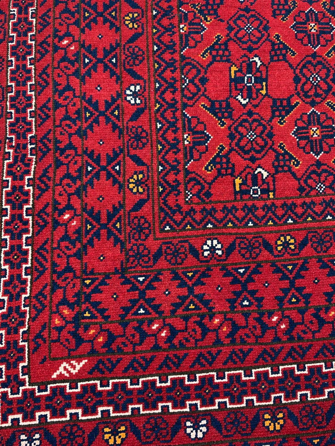 AFGHAN HANDWOVEN WOOL AFGHAN MOWRI GUL RUG (250 x 350 cm)