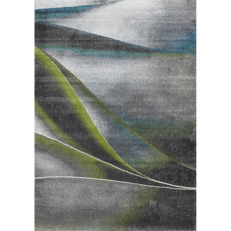 TIFFANY GREY & GREEN ABSTRACT RUG