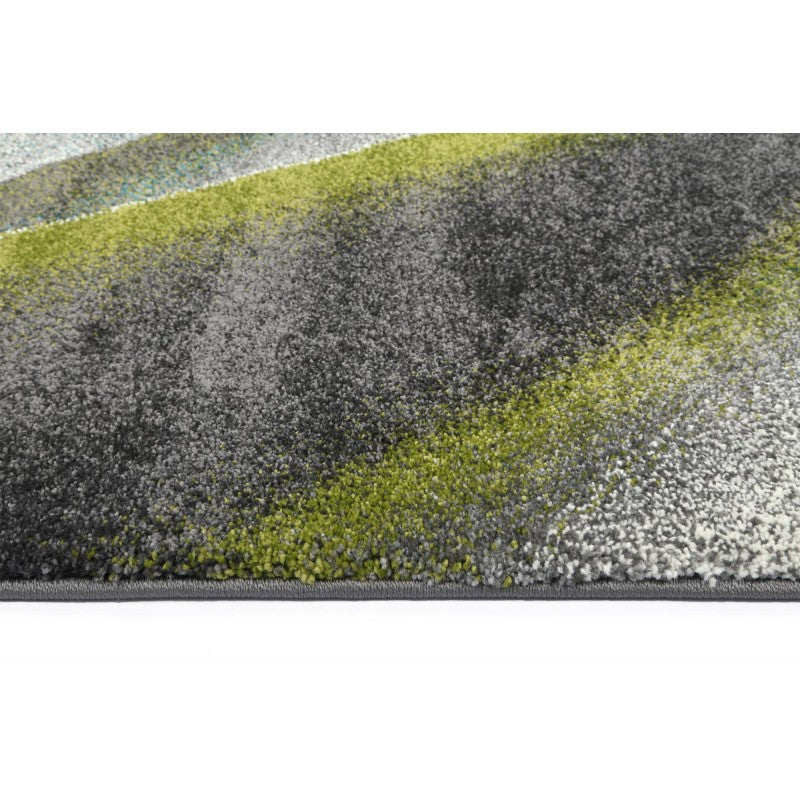 TIFFANY GREY & GREEN ABSTRACT RUG