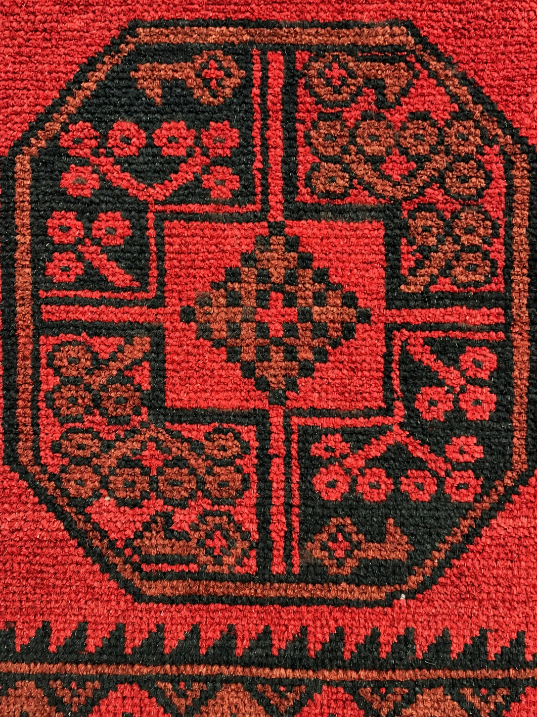 AFGHAN HAND-KNOTTED WOOL FIPA RUG (150 X 200 cm)
