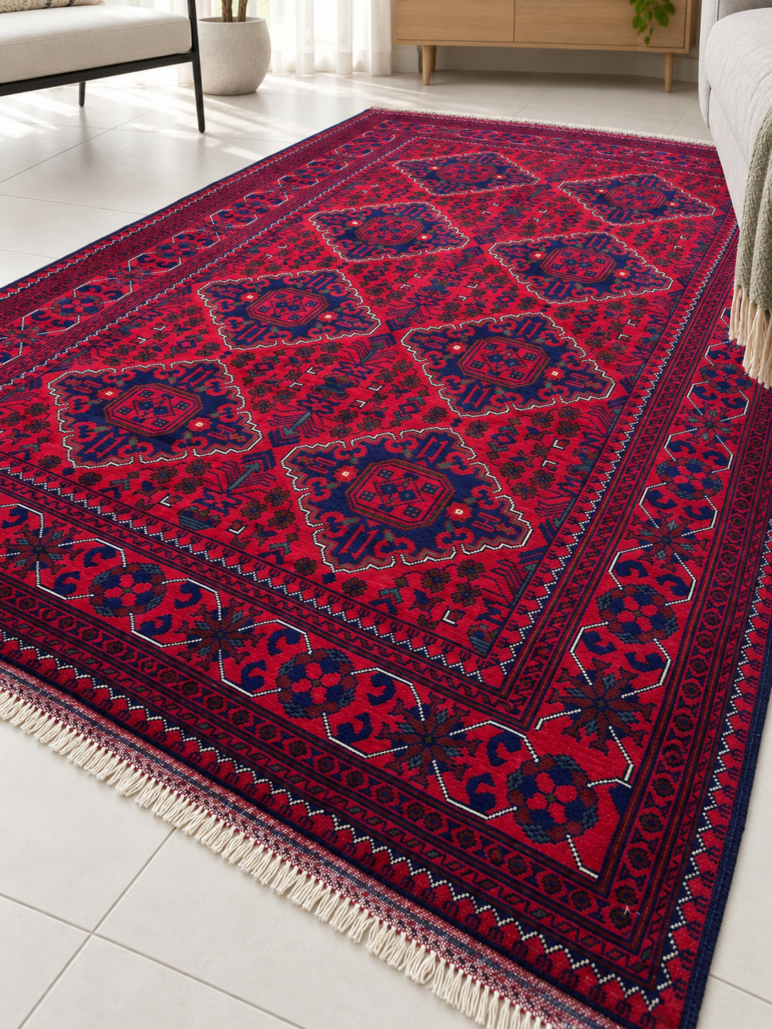 AFGHAN KHAL MOHAMMADI WOOL (131cm x 203 cm)