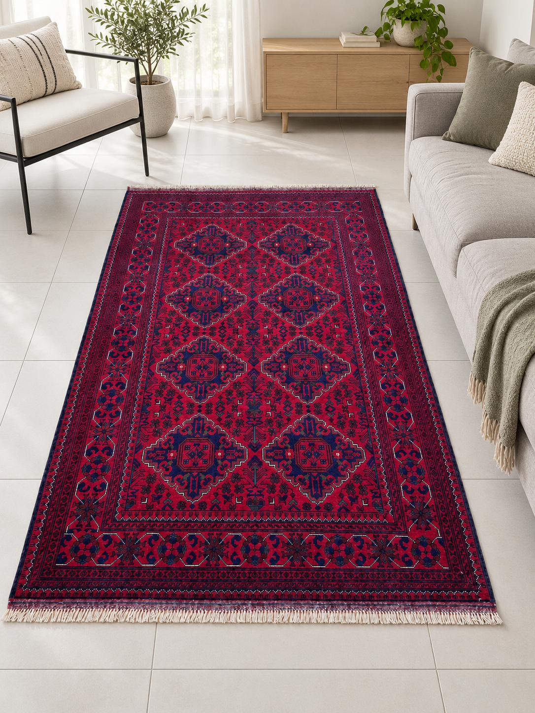 AFGHAN KHAL MOHAMMADI WOOL (131cm x 203 cm)