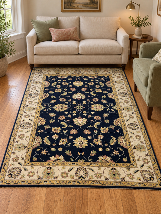 AFGHAN CHOBI HANDWOVEN  WOOL RUG (145 x 190 cm)