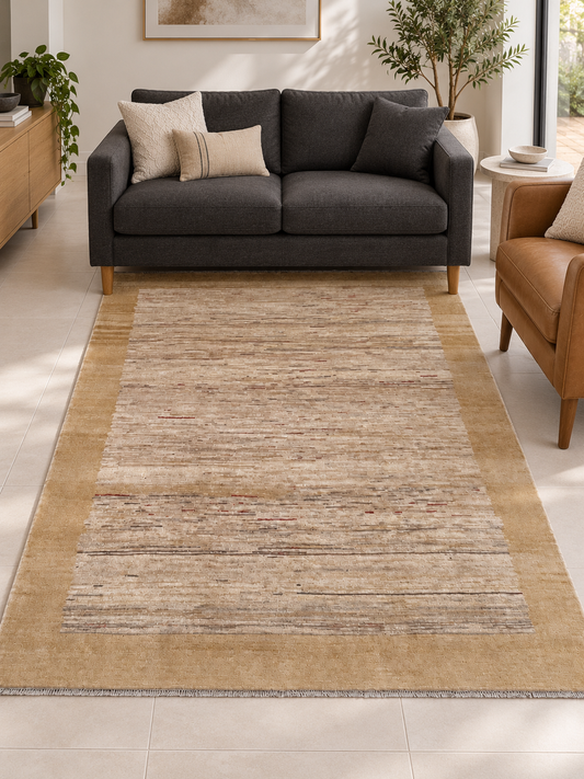 AFGHAN HANDMADE WOOL GABBEH RUG (150 x 200 cm)