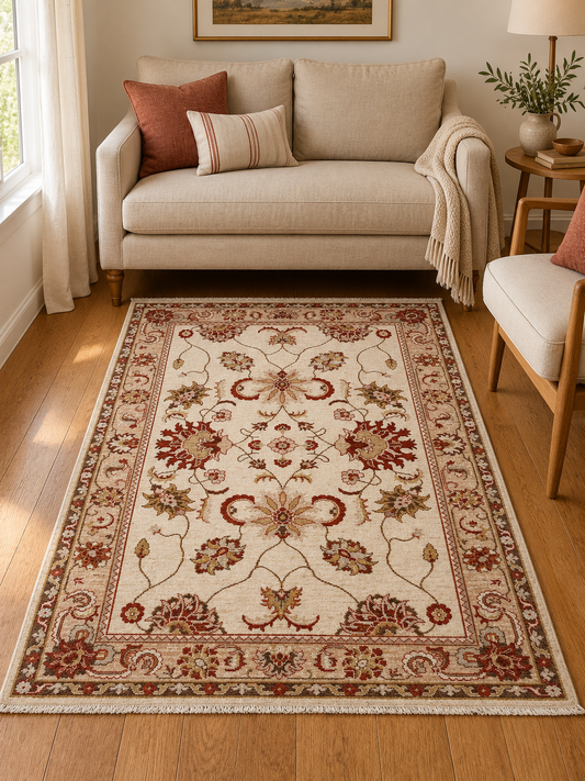 AFGHAN CHOBI HAND-KNOTTED FINE-WOOL  (126 x 174 cm)