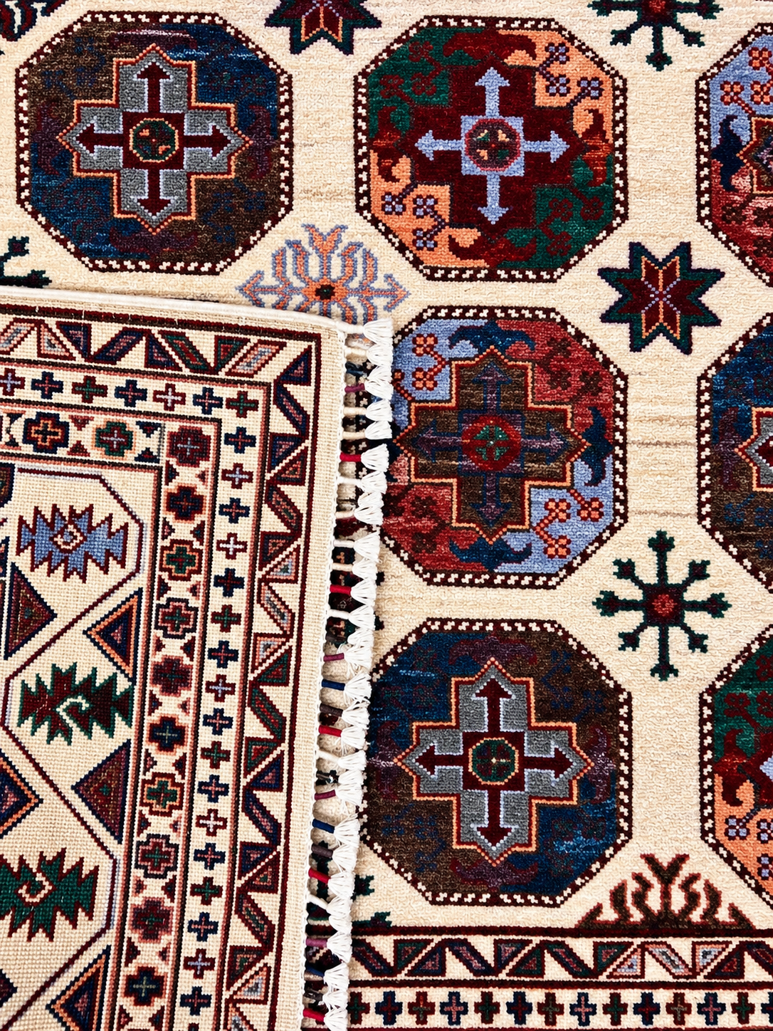 AFGHAN CHOBI HAND-KNOTTED WOOL RUG (200 x 300 cm)