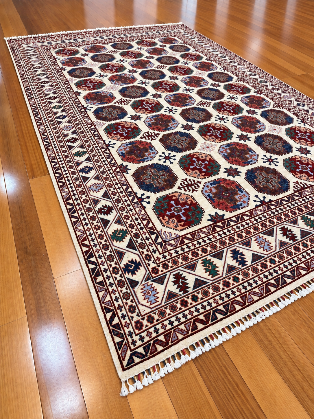 AFGHAN CHOBI HAND-KNOTTED WOOL RUG (200 x 300 cm)