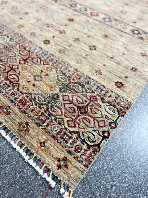 AFGHAN CHOBI HANDWOVEN  WOOL RUG (150 x 203 cm)