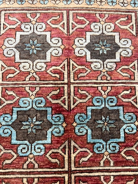 AFGHAN CHOBI HANDKNOTTED RUG (56 X 89 cm)