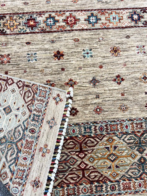 AFGHAN CHOBI HANDWOVEN  WOOL RUG (150 x 203 cm)