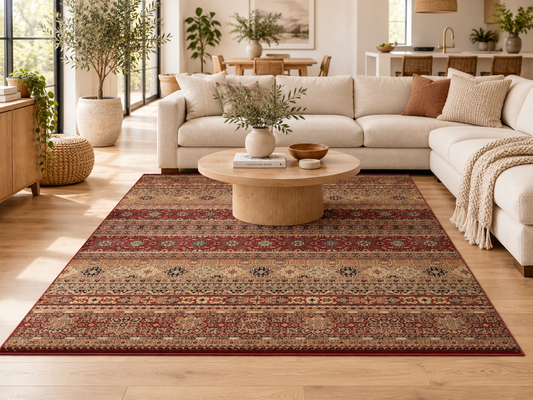 Afghan Khurjin Multi Red