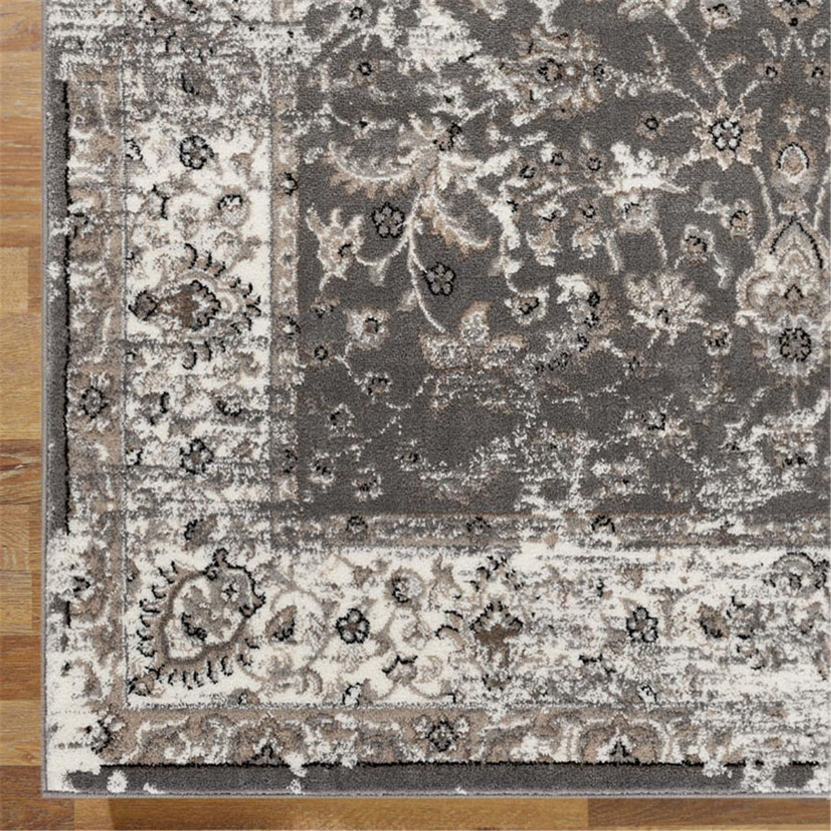 Grey Patterned Rug Traditional TRADITIONAL DYNASTY 3464 GREY – Modern Rugs collection